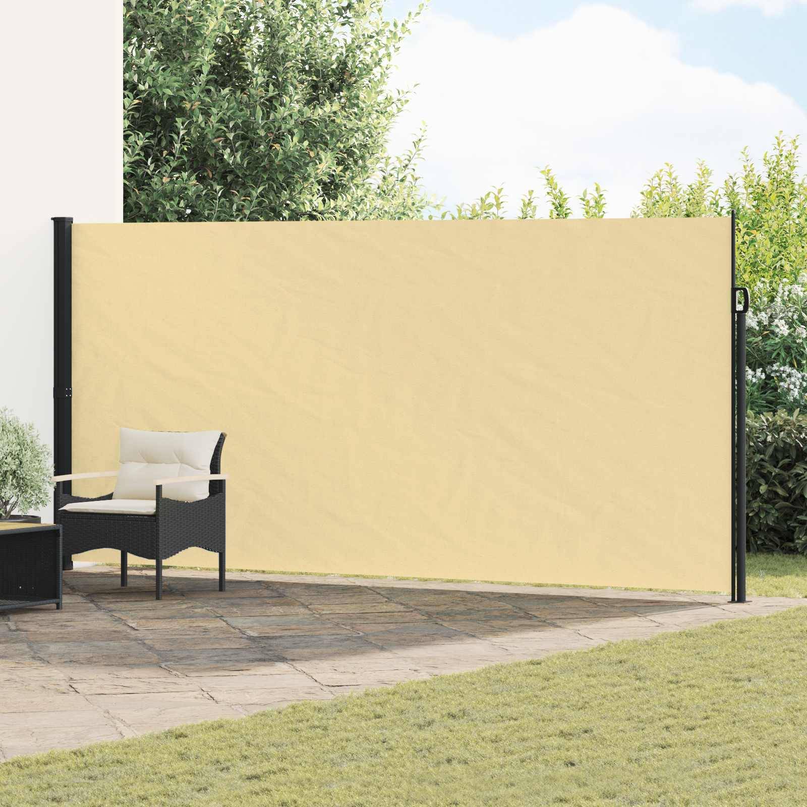 Store latéral rétractable polyester sable 600 x 200 cm - PANGIVO - Image 1