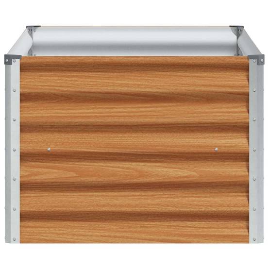 Jardinière surélevée acier galvanisé marron clair 98 x 50 x 36 cm - PANGIVO - Image 6