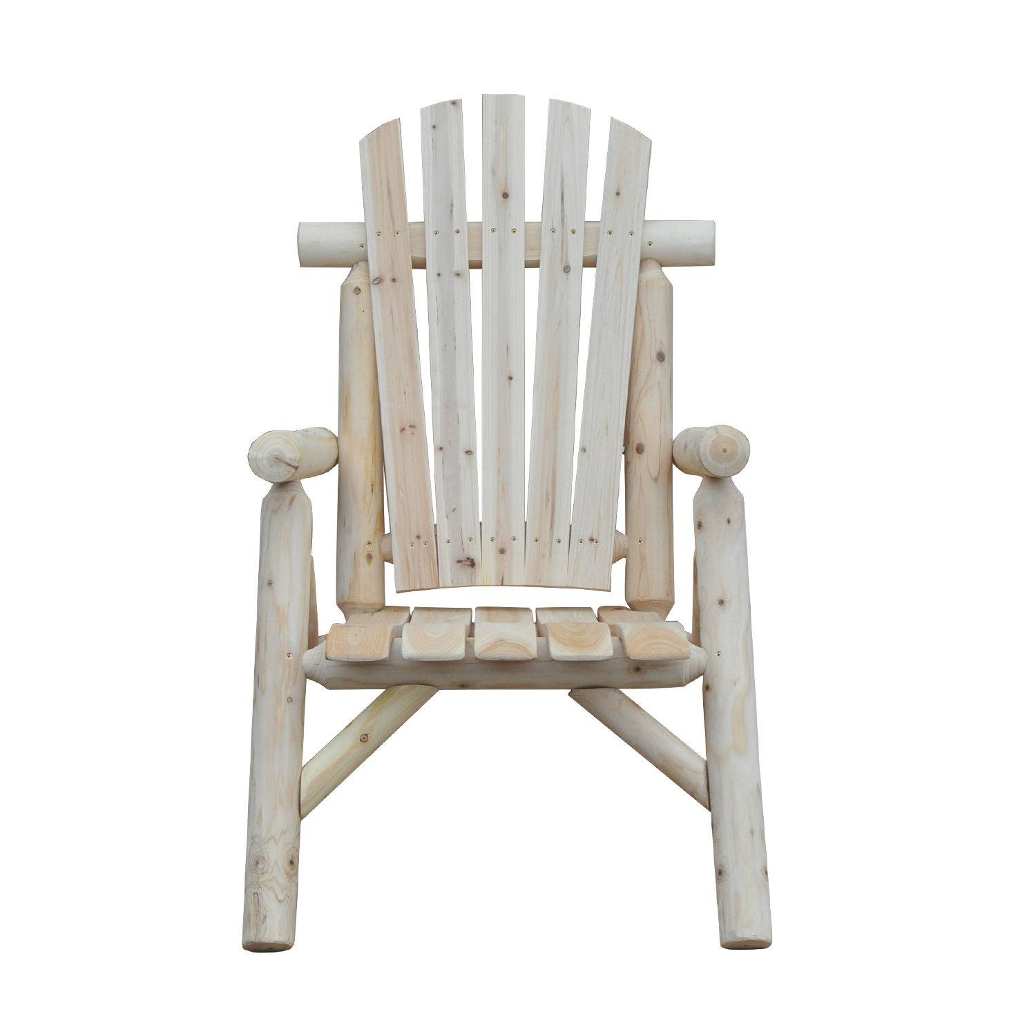 Chaise Adirondack en bois, résistante aux intempéries, 83x68x101 cm, finition naturelle - Image 2