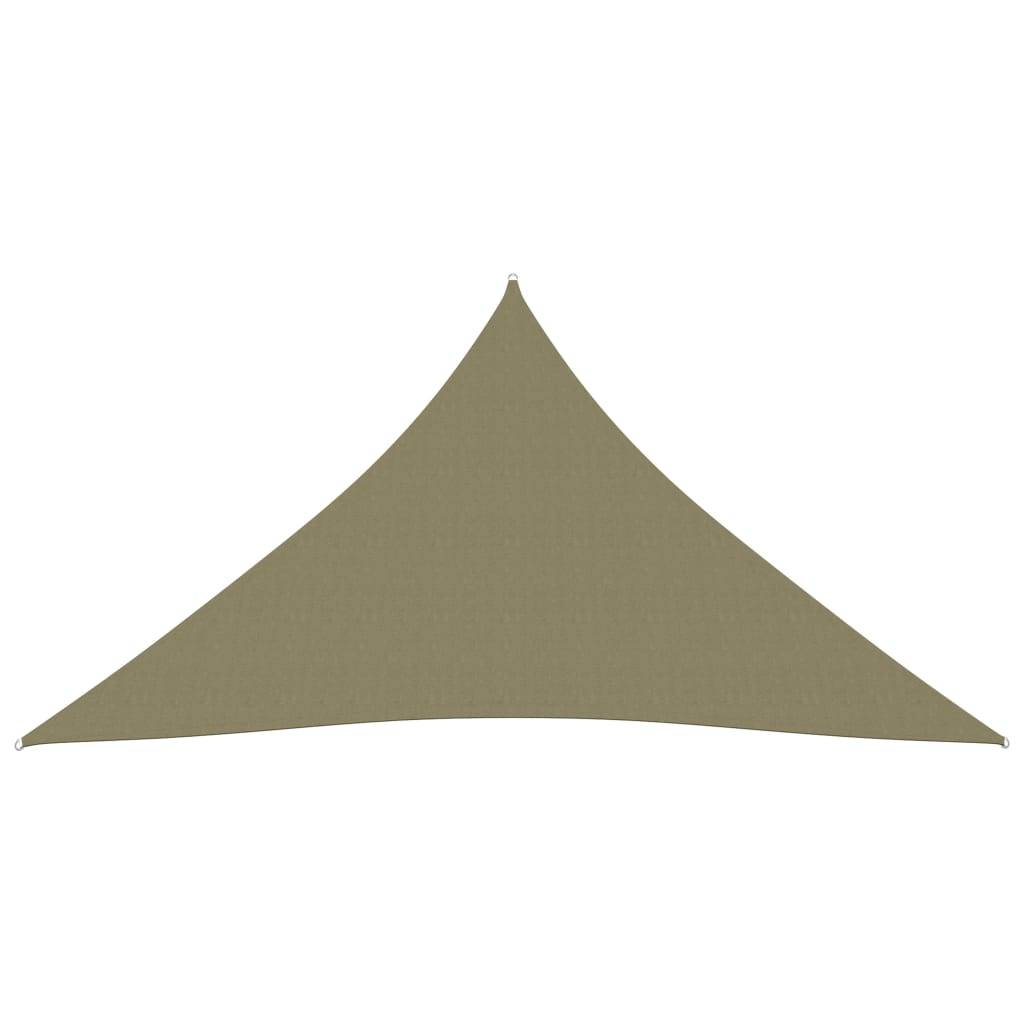 Helloshop26 - Voile toile d'ombrage parasol tissu oxford triangulaire 3 x 4 x 4 m beige - Image 2