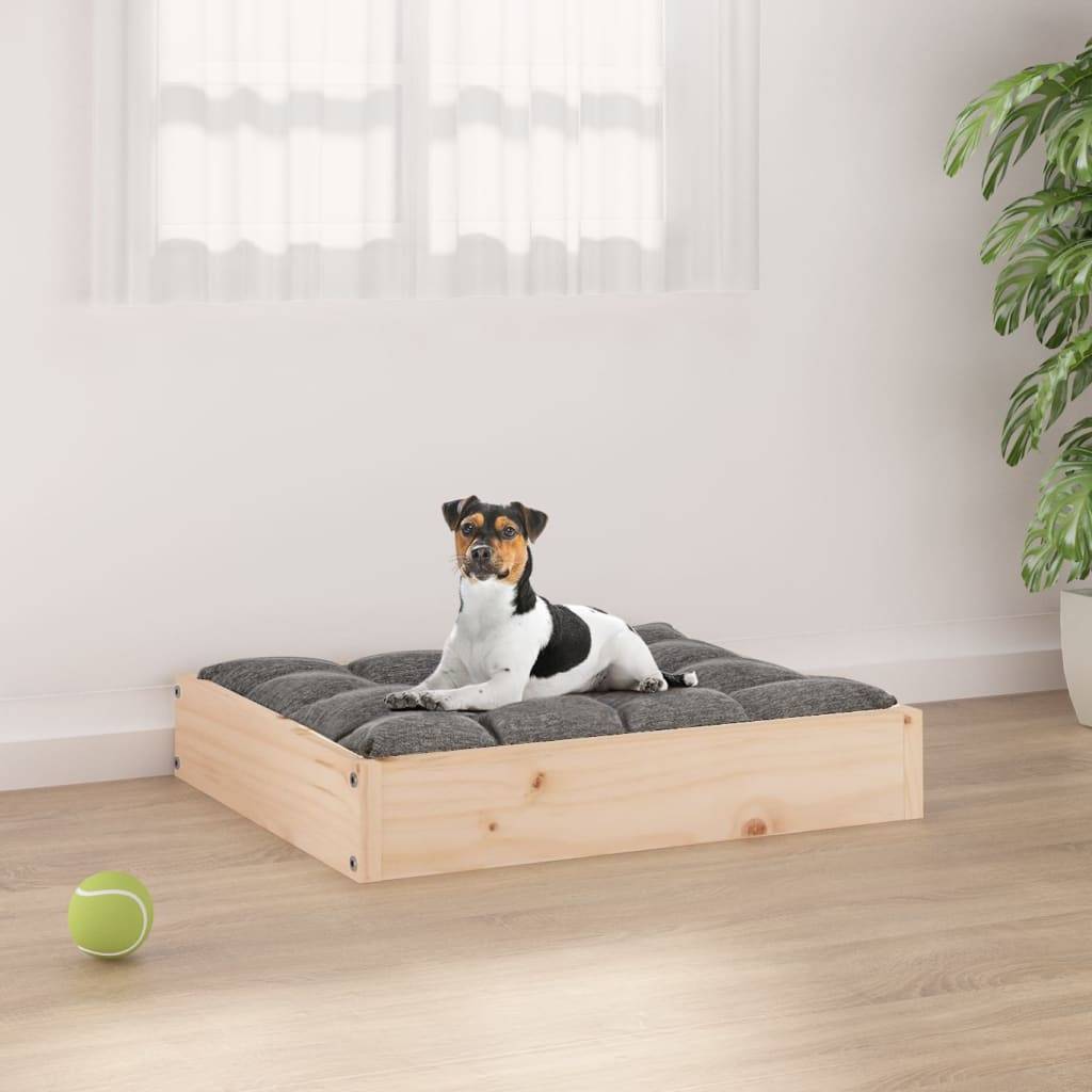 PANGIVO - Lit pour chien bois de pin naturel 51.5 x 44 x 9 cm - PANGIVO - Image 1