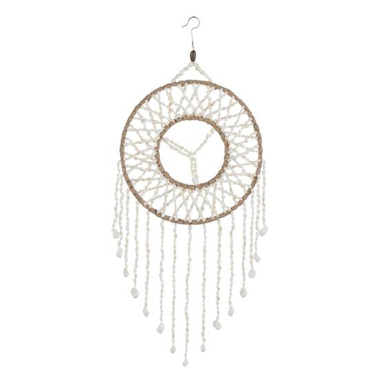 Attrape-Rêves Mandala "Coquillage" 50cm Blanc