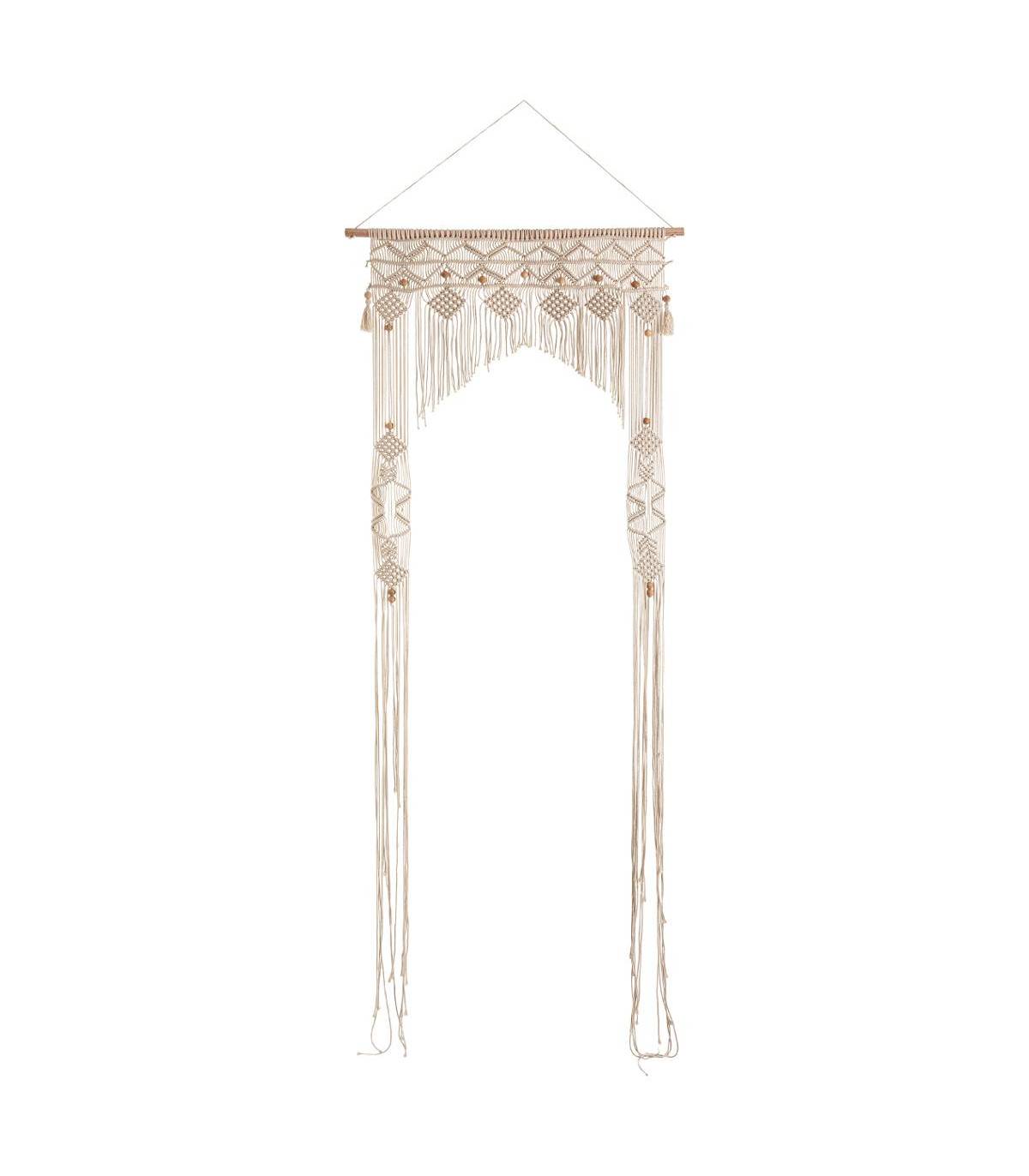 Rideau Fil forme Arche Macramé en Coton 90 x 200 cm - Image 1