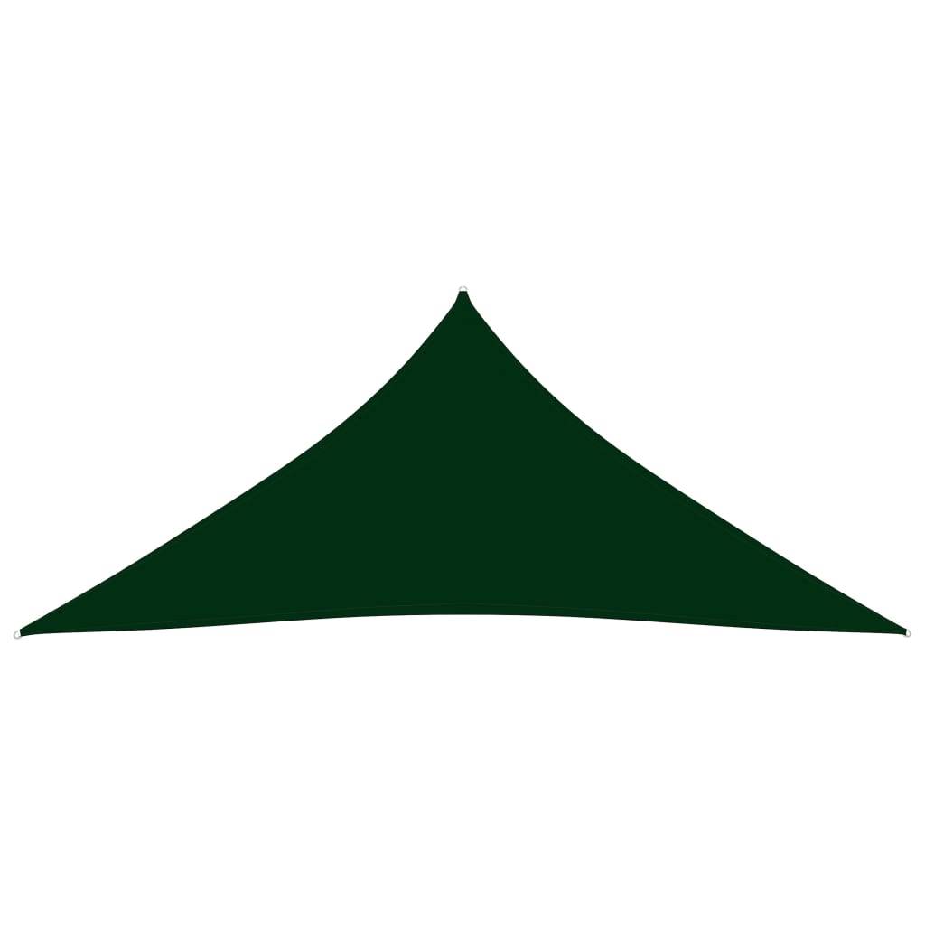 Helloshop26 - Voile toile d'ombrage parasol tissu oxford triangulaire 4 x 4 x 4 m vert foncé - Image 2