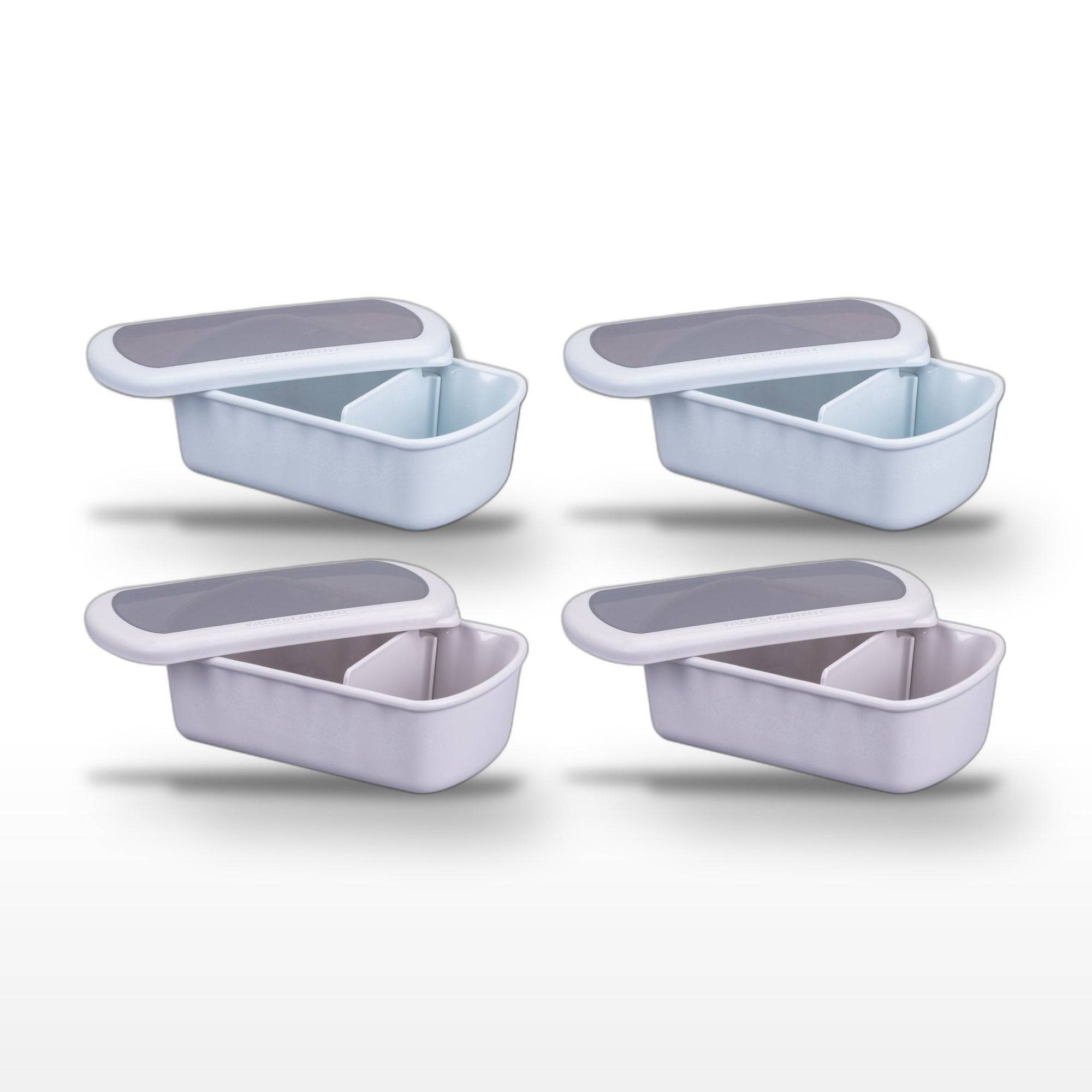 Lot de 4 lunch box 1L avec 4 ustensiles de cuisine Fackelmann Storage - Image 1