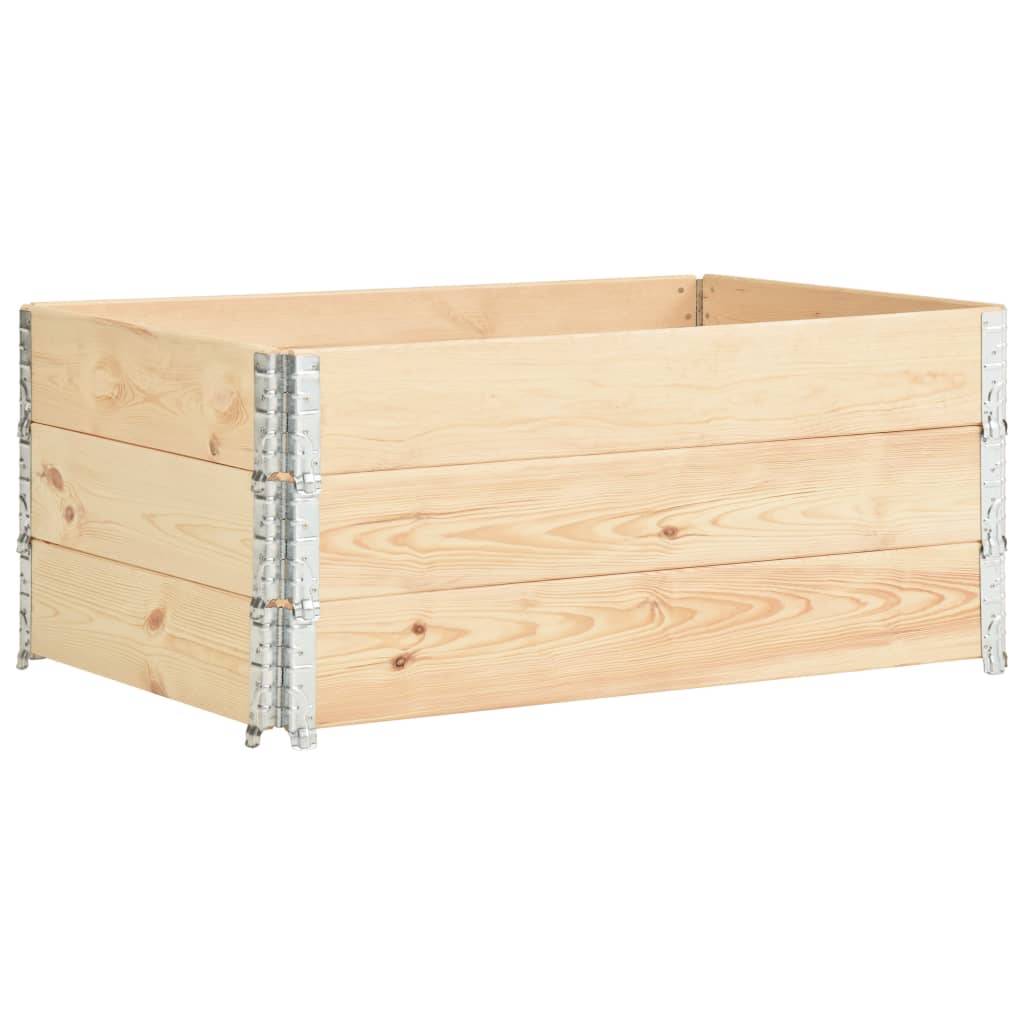 Vidaxl - Jardinières surélevées 3 pcs 100x150 cm Bois de pin solide vidaXL 3055171 - Image 2