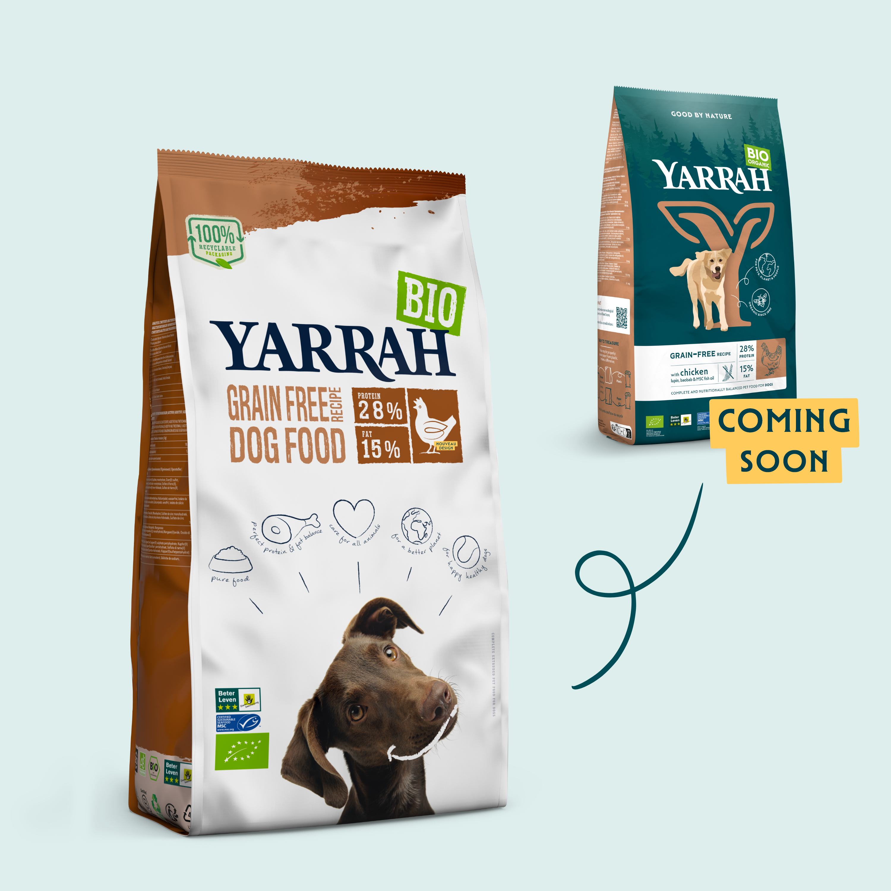 Yarrah - Croquettes Bio Sans Céréales Poulet & Poisson pour Chien - Image 3