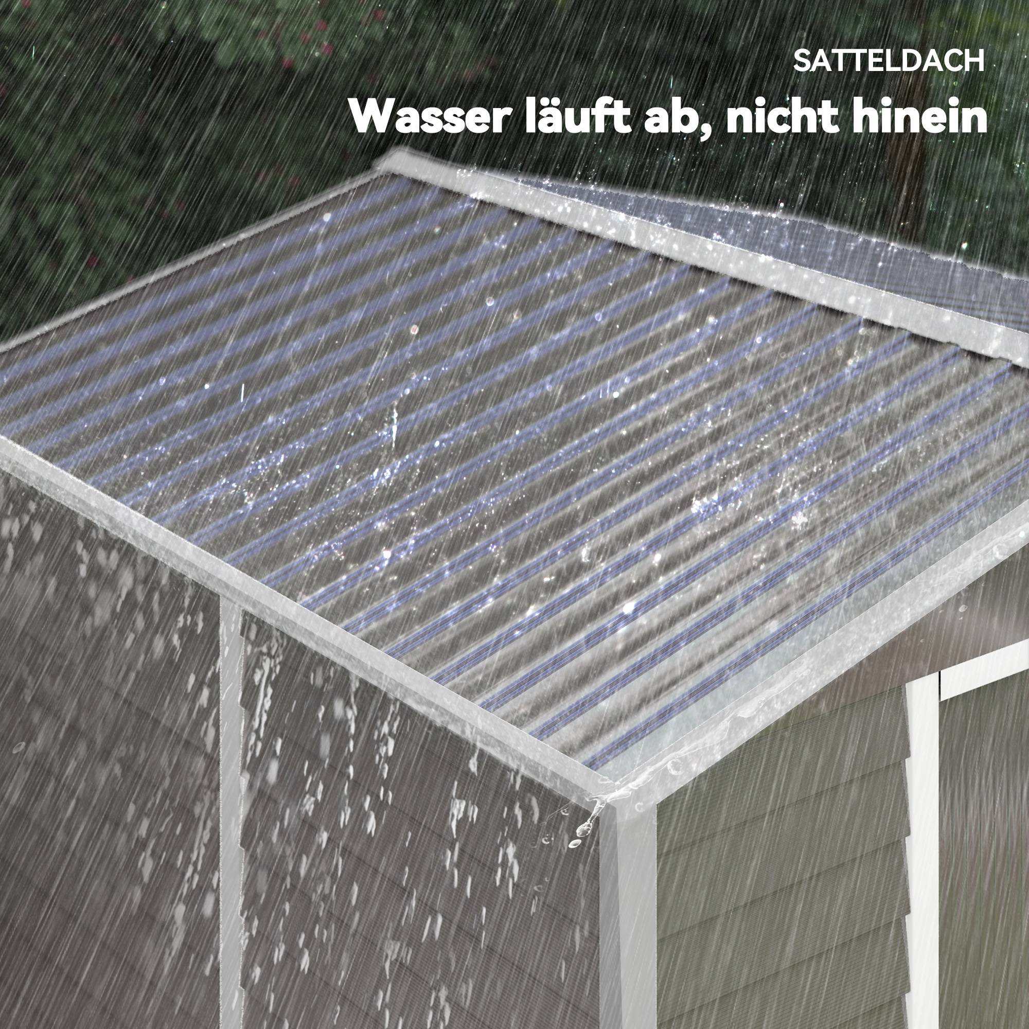 ComfortXL - Abri de jardin acier galvanisé gris clair 240 x 206 x 198 cm portes coulissantes cadenas - ComfortXL Outdoor Living - Image 10
