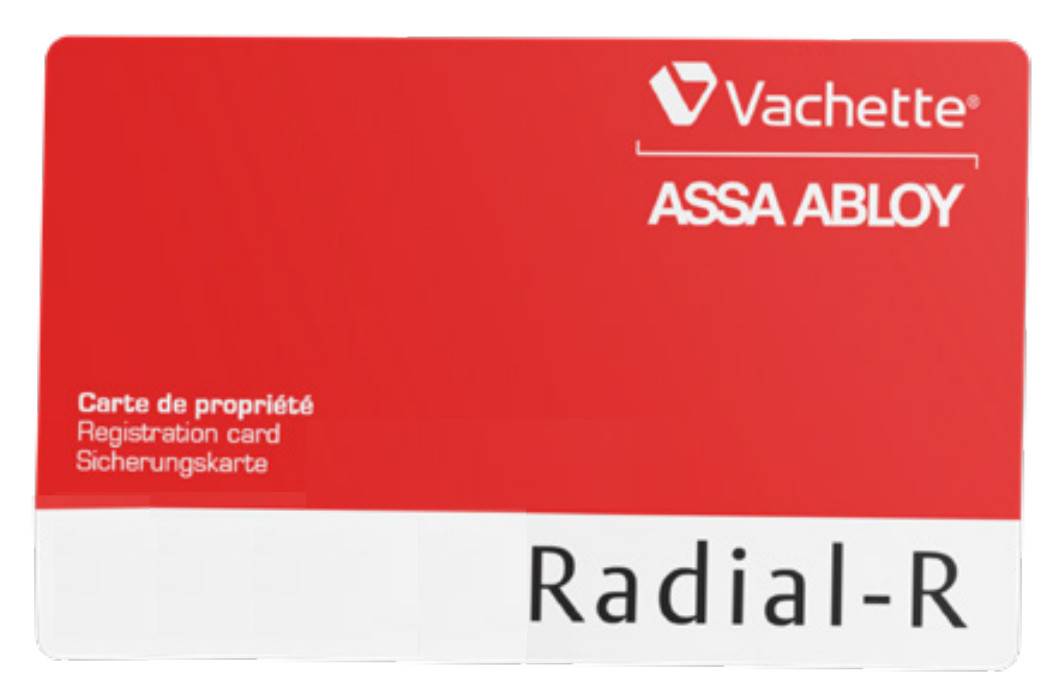 Cylindre à double entrée RADIAL-R 42x42mm 3 clés - VACHETTE - 20987000 - Image 2