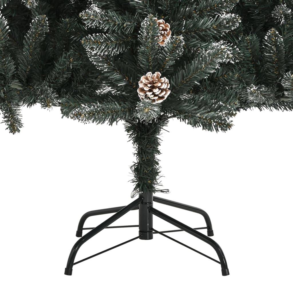 ComfortXL - Sapin de Noël artificiel enneigé PVC décoré pour salon Vert 150 cm – ComfortXL Outdoor Living - Image 7