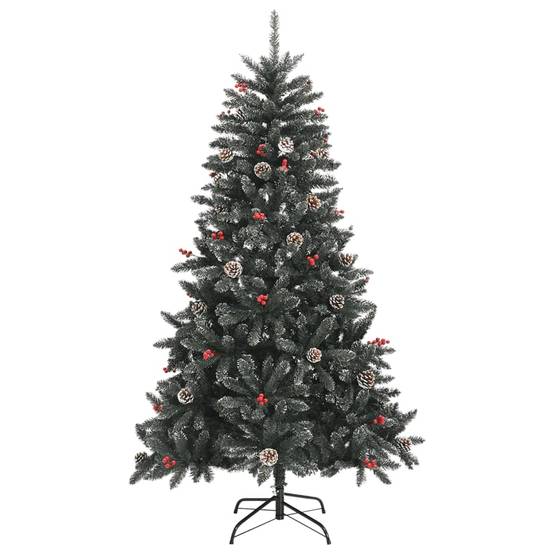 ComfortXL - Sapin de Noël artificiel enneigé PVC décoré pour salon Vert 150 cm – ComfortXL Outdoor Living - Image 2