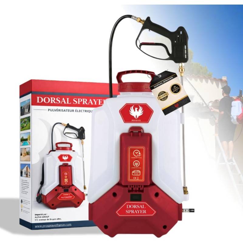 Pack DORSAL SPRAYER EVO PHOENIX 5,10 OU 20L ULTRA D'MOUSS avec la perche télescopique EVO de 5.4 m - 5 L - Image 3