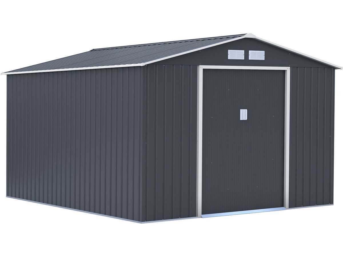 Abri De Jardin Métal "vegas" - 12.98 M² - Gris -habitat Et Jardin - Image 1