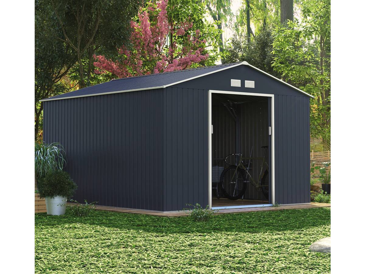 Habitat Et Jardin - Abri De Jardin Métal "vegas" - 13 M² - Gris -habitat Et Jardin - Image 2