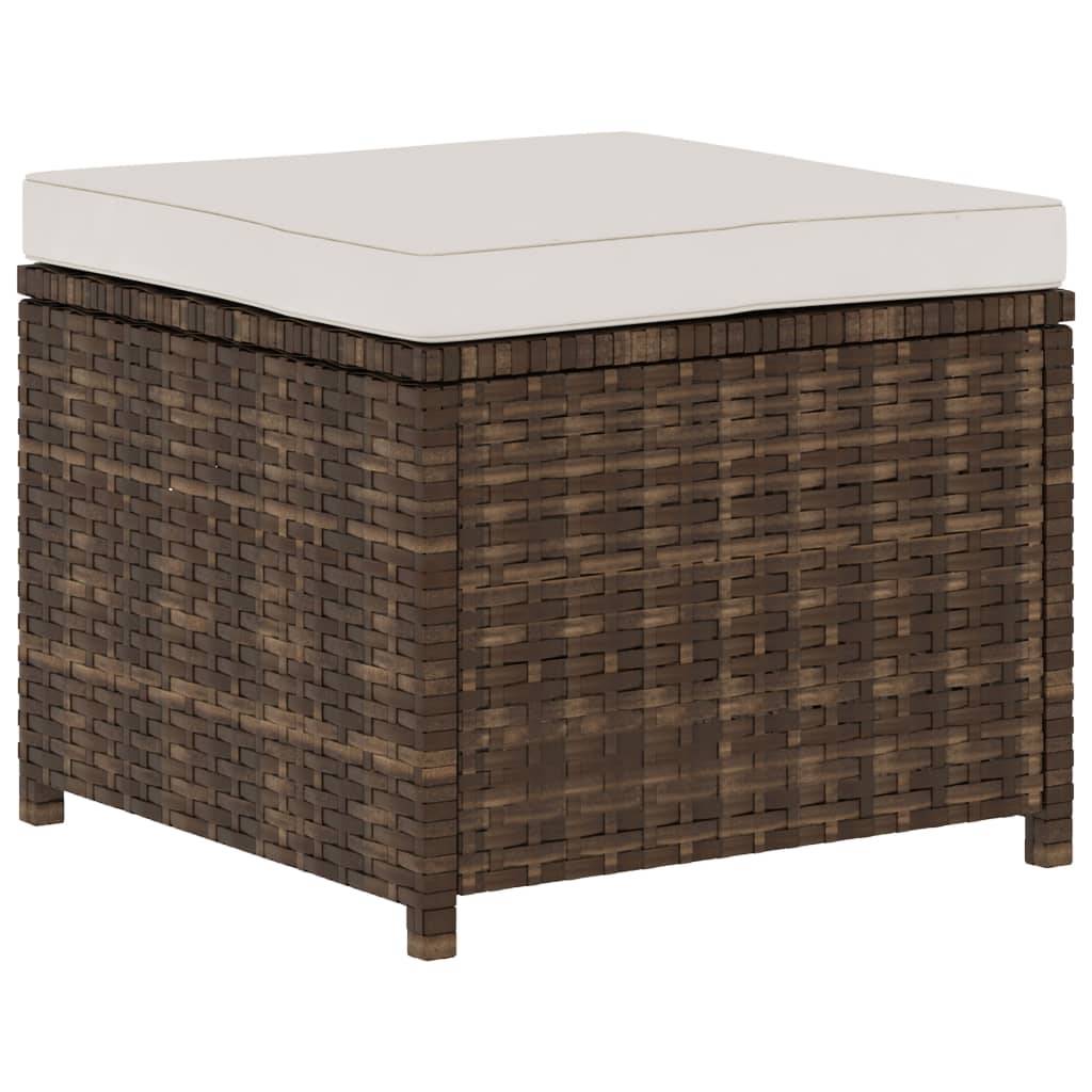 Vidaxl - Salon de jardin 5 pcs avec coussins Résine tressée Marron vidaXL 48133 - Image 8