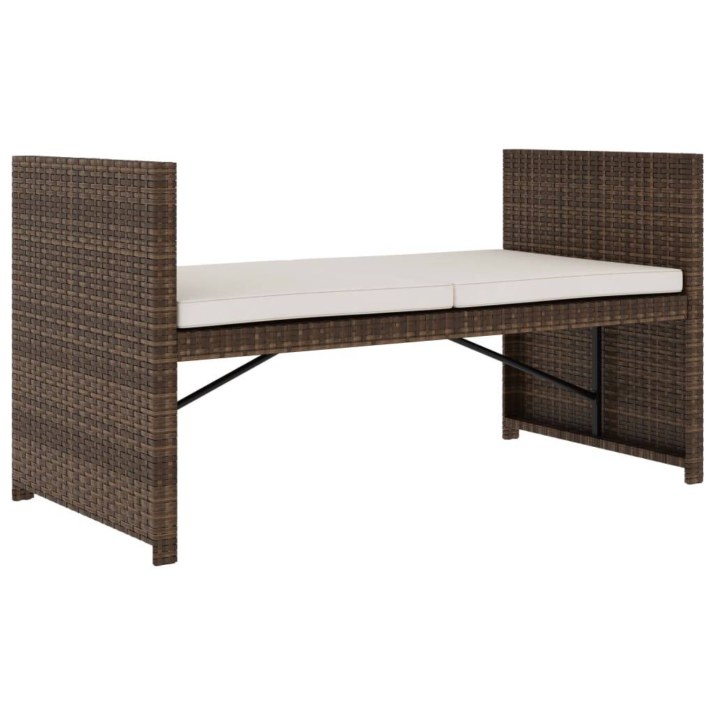 Vidaxl - Salon de jardin 5 pcs avec coussins Résine tressée Marron vidaXL 48133 - Image 6