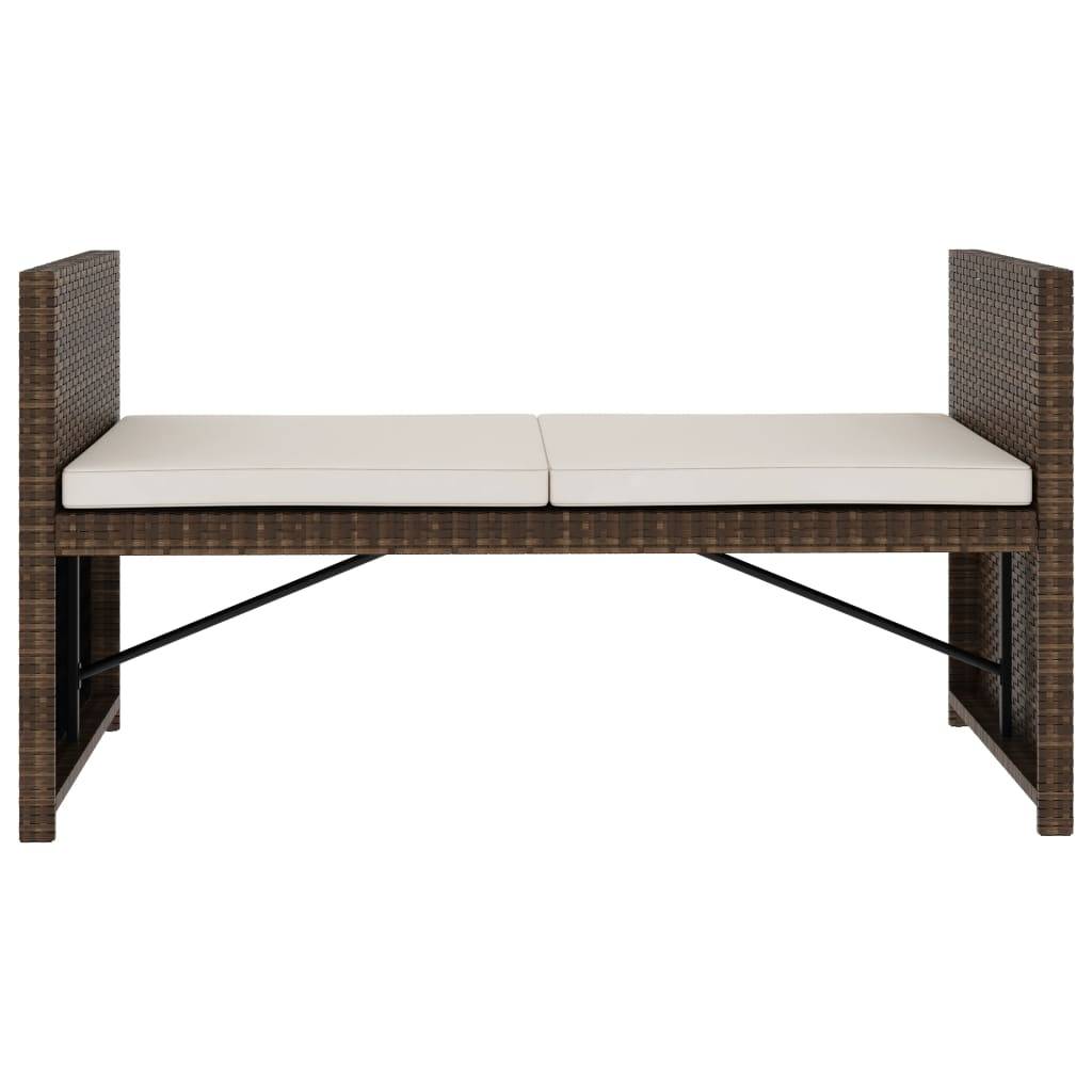 Vidaxl - Salon de jardin 5 pcs avec coussins Résine tressée Marron vidaXL 48133 - Image 7