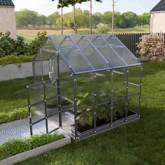 Serre KLASIKA HOUSE 2,35 x 2,12 m (4,98 m²), 6 mm avec revêtement en polycarbonate - Image 1