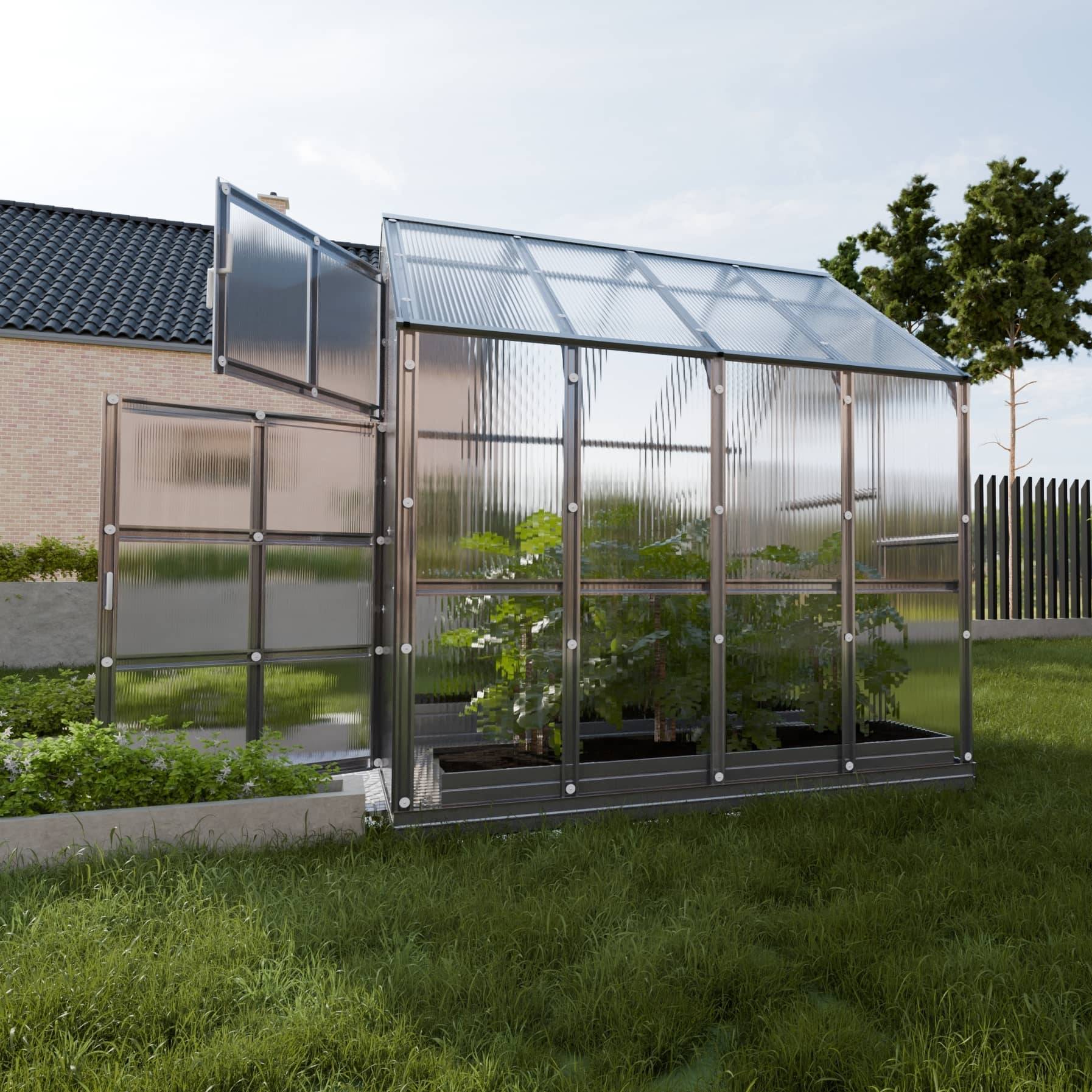 Serre KLASIKA HOUSE 2,35 x 2,12 m (4,98 m²), 6 mm avec revêtement en polycarbonate - Image 2