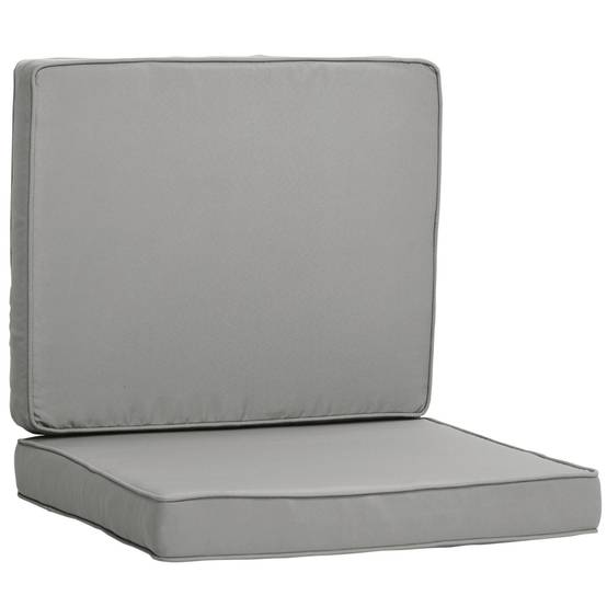 Coussins de canapé 2 pcs Gris clair 50 x 50 cm tissu Maison Chic Coussins de canapé 2 pcs Gris clair 50 x 50 cm tissu Maison Chic