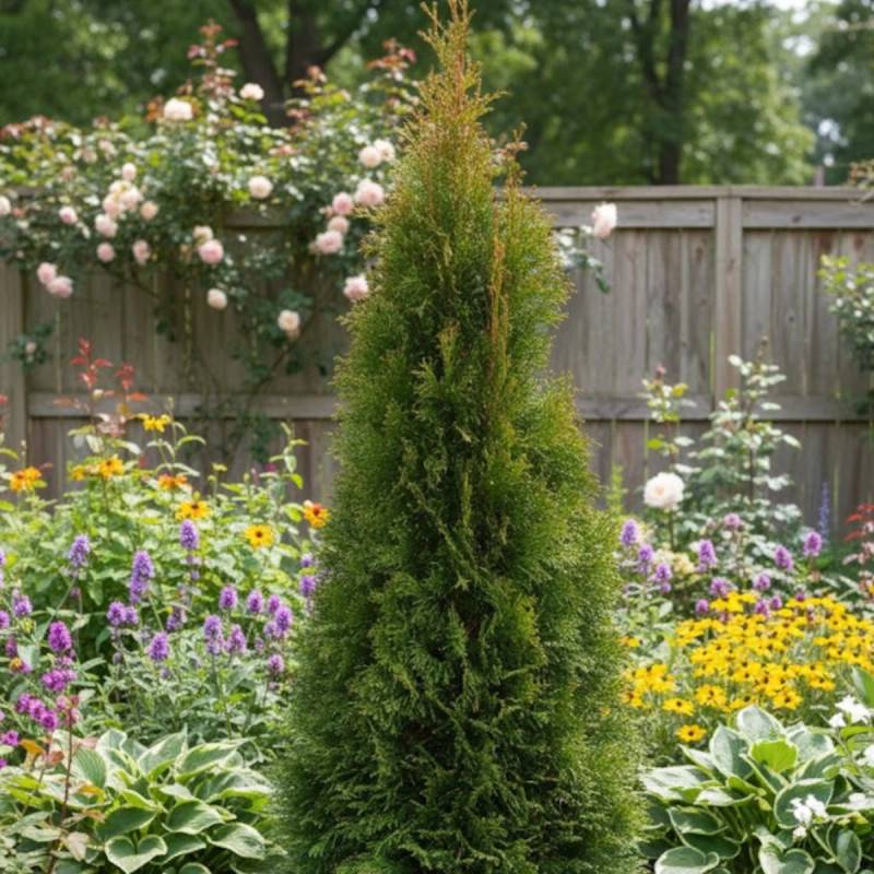 Thuya du Canada Emeraude, Thuja occidentalis - Pot de 7,5L - 60/80 cm - Image 3