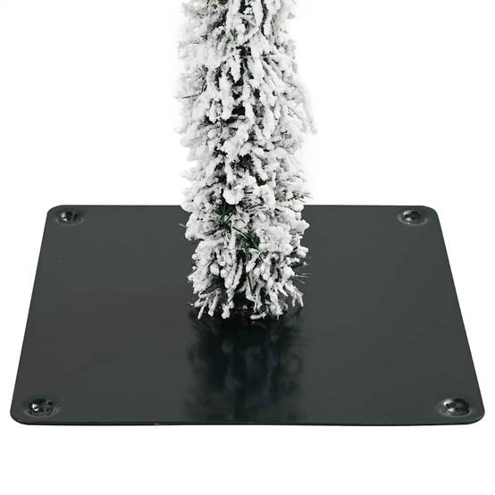 ComfortXL - Sapin de Noël Prêt à Poser 150 cm, Blanc Enneigé avec Guirlande 30m 150 LED et Boules – ComfortXL Outdoor Living - Image 9