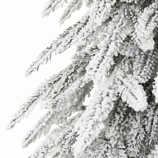 ComfortXL - Sapin de Noël Prêt à Poser 150 cm, Blanc Enneigé avec Guirlande 30m 150 LED et Boules – ComfortXL Outdoor Living - Image 8