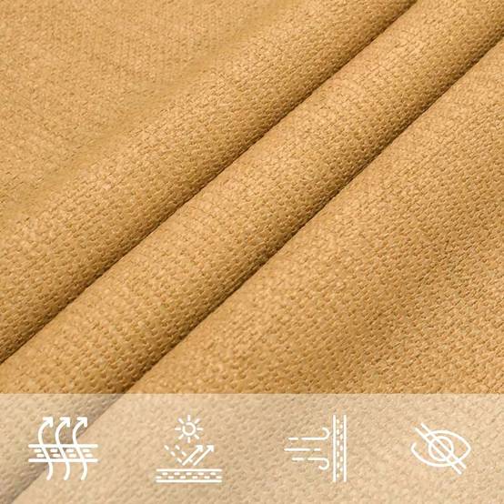 Voile d'ombrage PEHD sable 360 x 360 x 360 cm - PANGIVO - Image 7