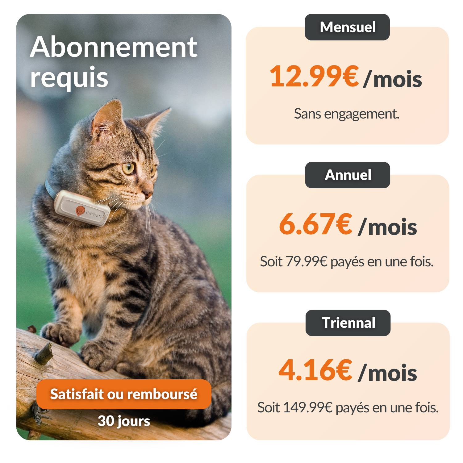 Weenect - Weenect XS - collier gps pour chat ( white edition) - Image 6