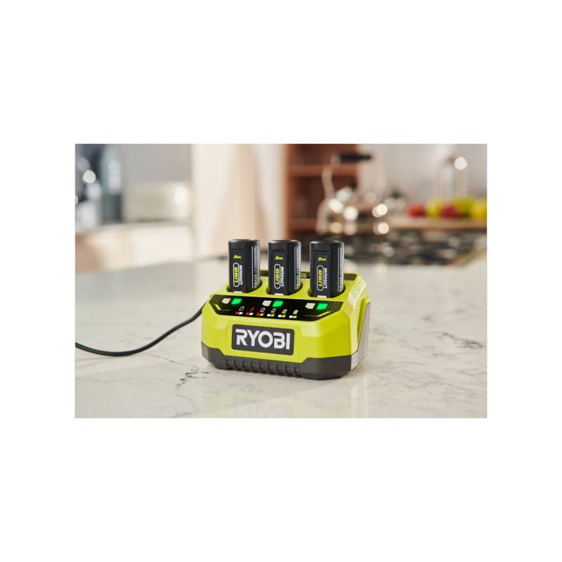 Ryobi - Pack RYOBI 4V Chargeur séquentiel 3 ports RC43P - 2,0Ah - 3 batteries 3,0Ah - Image 2