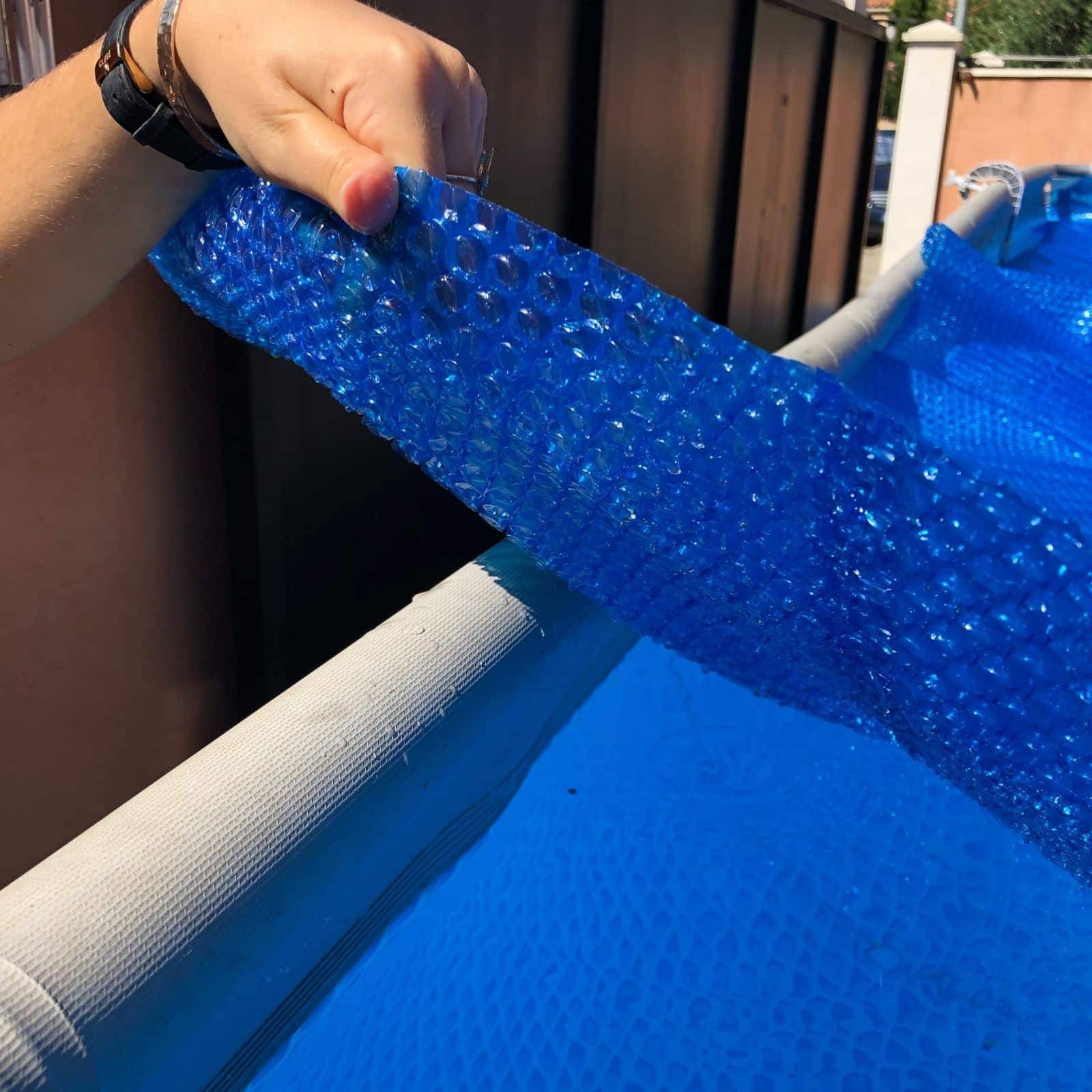Aqualux - Couverture solaire rectangulaire AQUALUX - pour piscine autoportante - 3.00 x 2.00m - 180µ - 105159 - Image 6