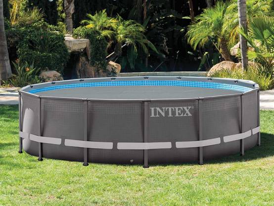 Bâche à bulles renforcée ronde pour piscine tubulaire Intex Ø 5,49 m - Intex - Image 2