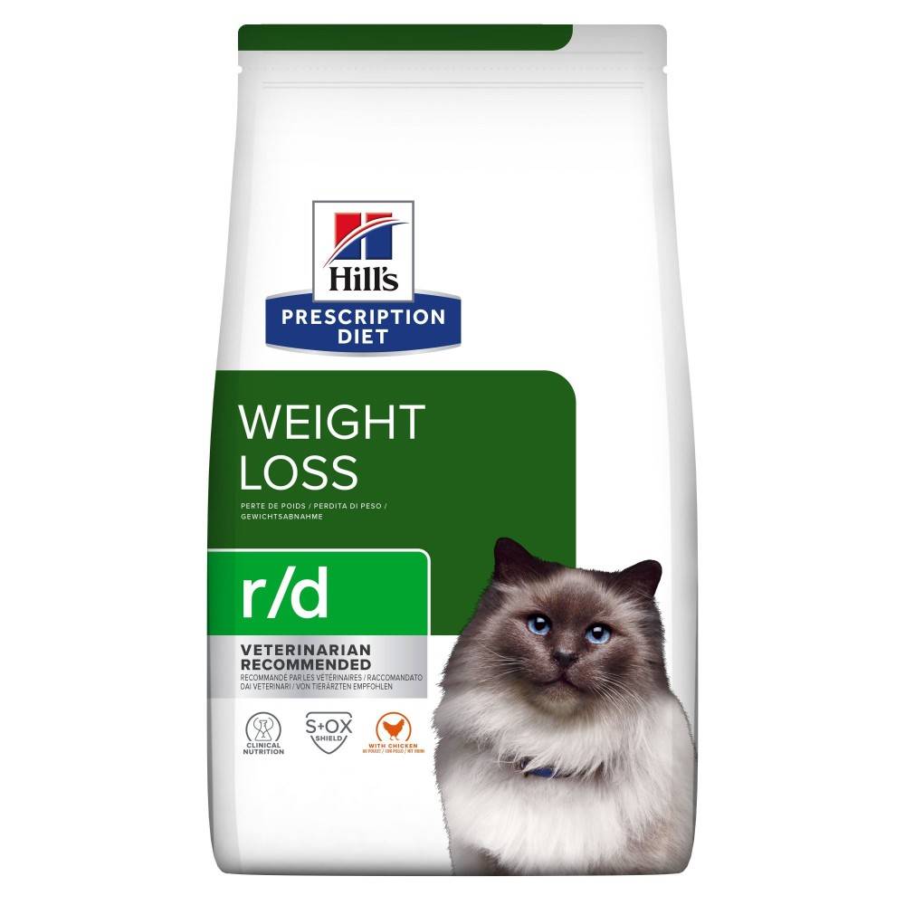 CROQUETTES CHAT ADULT PRESCRIPTION DIETS R/D WEIGHT LOSS - HILL'S 1,5 kg - Image 1