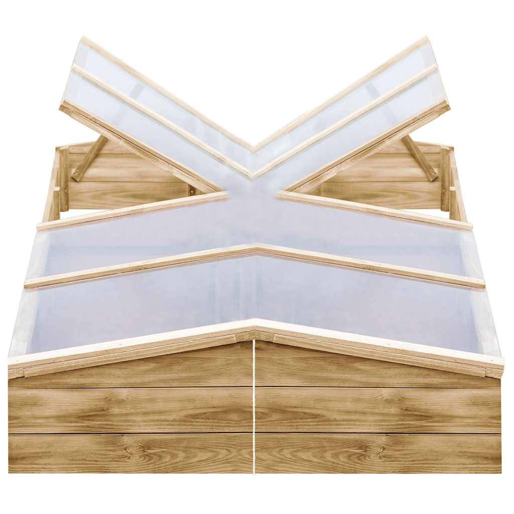 PANGIVO - Serres de jardin bois de pin naturel 200 x 50 x 35 cm - PANGIVO - Image 1