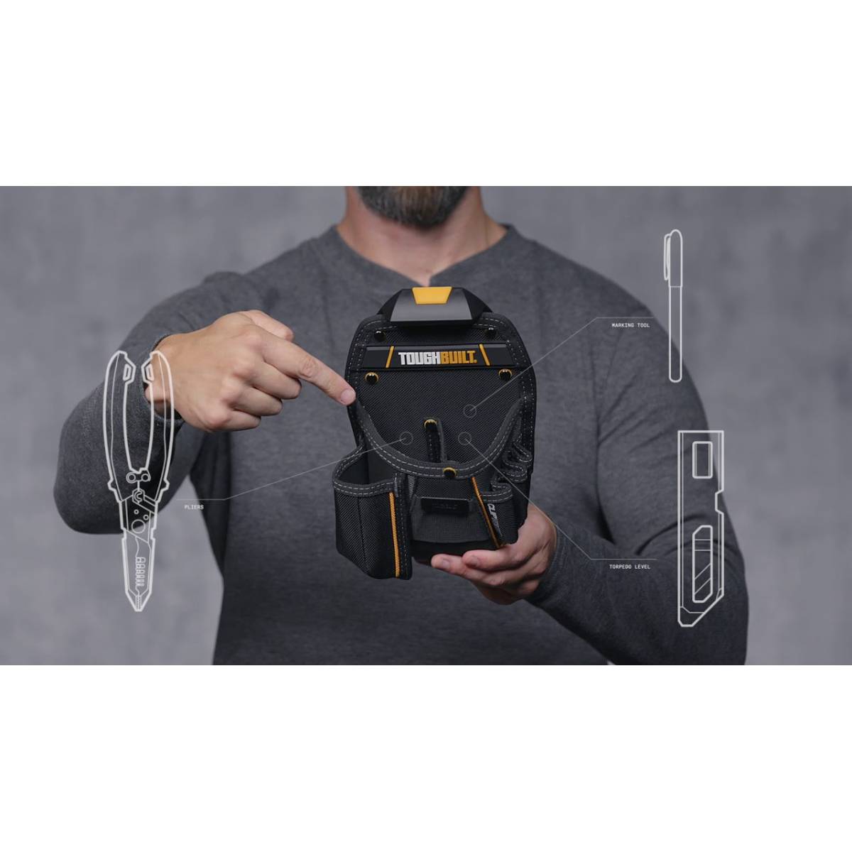 Poche universelle et couteau/cutter - TOUGHBUILT TB-CT-26-BEA - Image 4