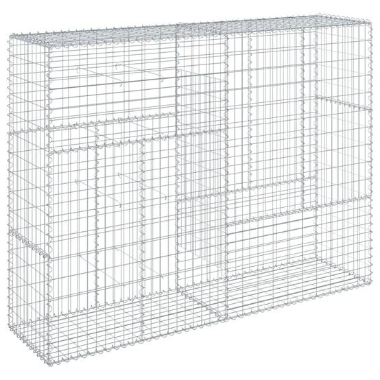 Panier gabion | Mur en gabion avec couvercle 200x50x150 cm fer galvanisé - Image 5