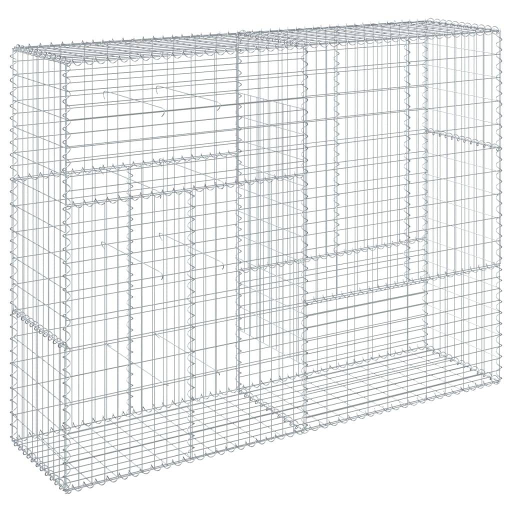 Panier gabion | Mur en gabion avec couvercle 200x50x150 cm fer galvanisé - Image 5