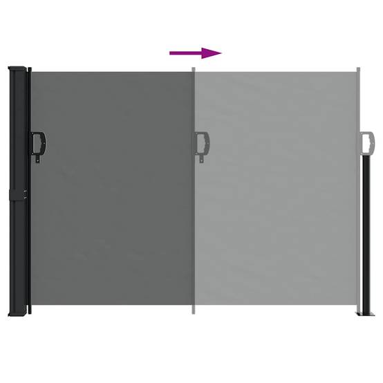 Store banne | Store latéral rétractable Anthracite 140 x 300 cm Maison Chic - Image 5