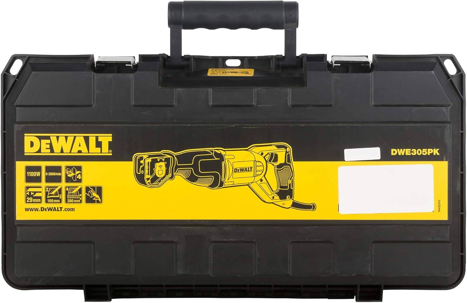 Scie sabre 1100 W, vitesse variable - Coffret - DEWALT - DWE305PK-QS - Image 5