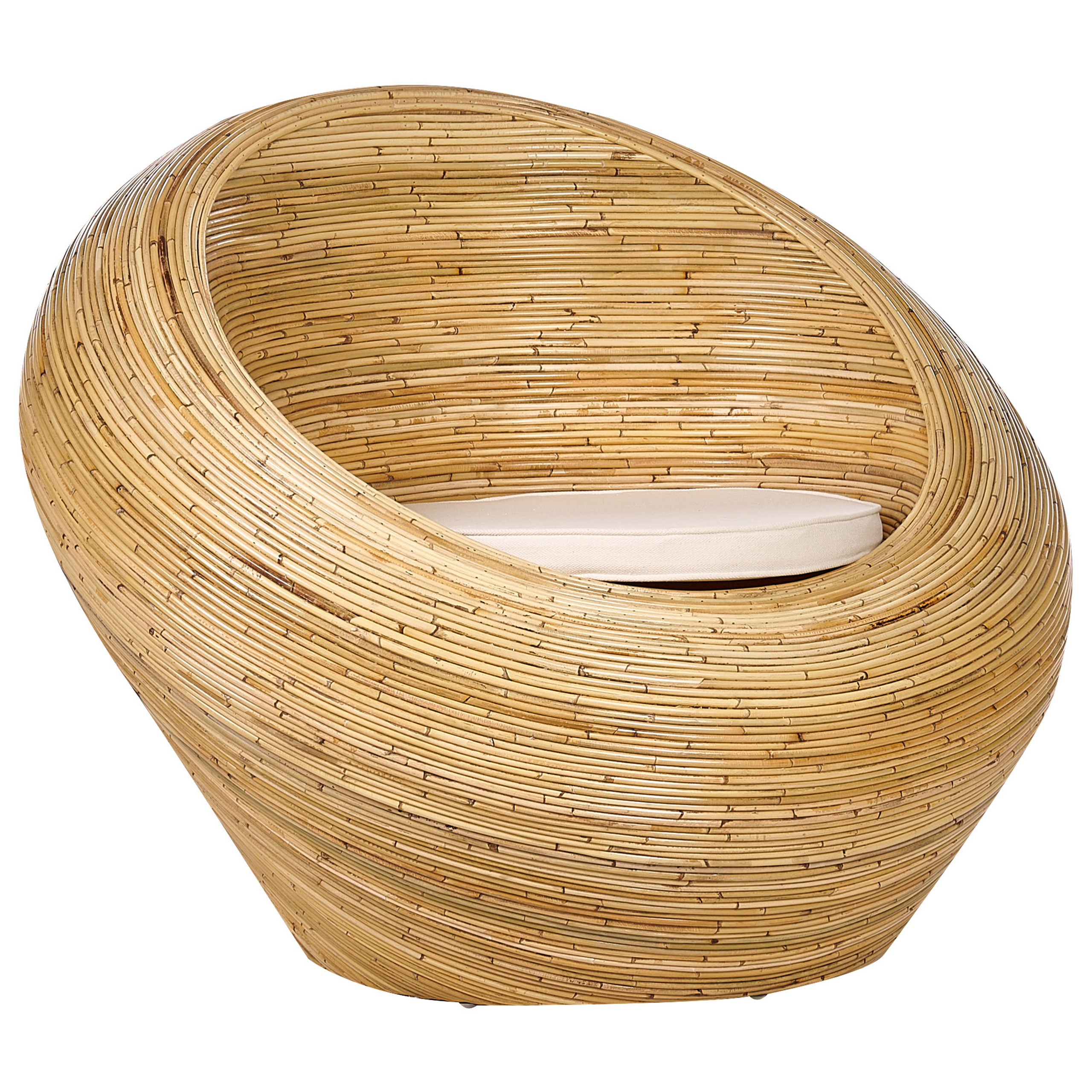 Fauteuil Rotin Naturel MAIORI - Beliani - Image 1