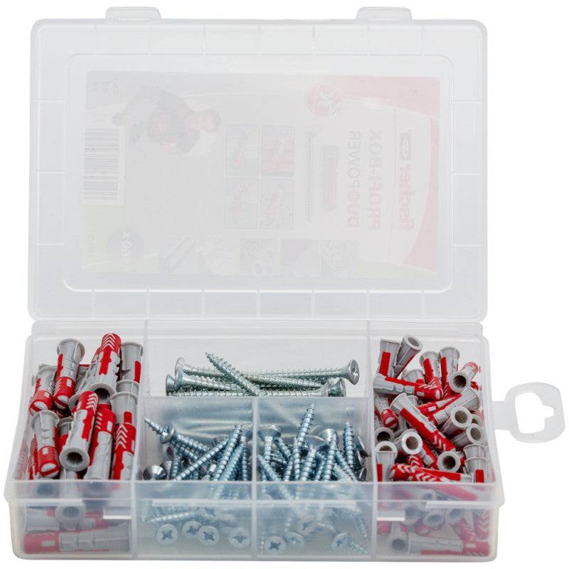 Fischer - Boîte de 160 chevilles tous matériaux DuoPower et vis FISCHER 538622 Fischer