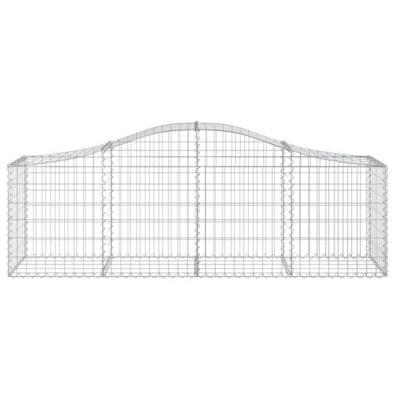 Vidaxl - Paniers à gabions arqués 2 pcs 200x50x60/80 cm Fer galvanisé vidaXL 3145598 - Image 5