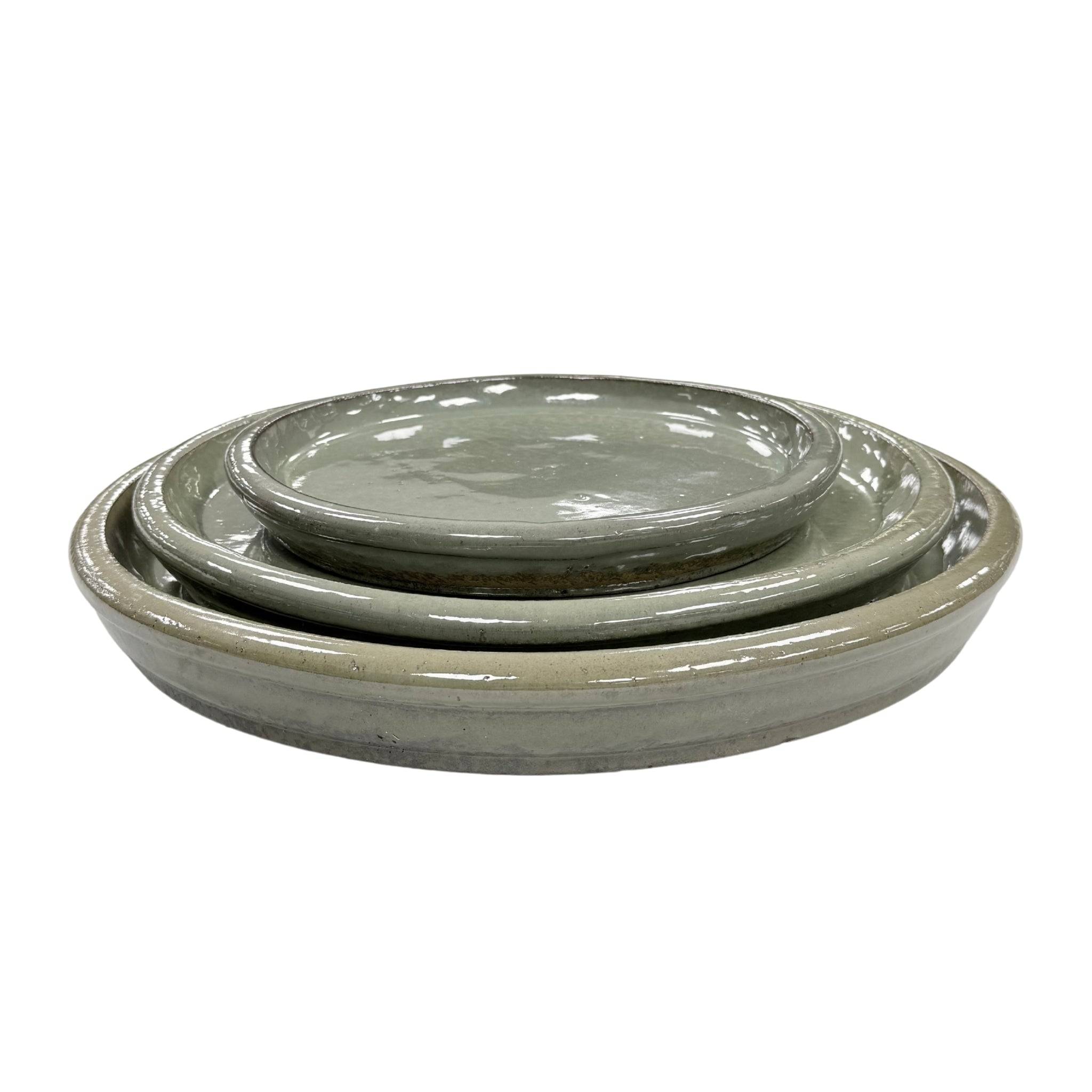 Provencelia - Soucoupe ronde 35cm vert crème - Image 5