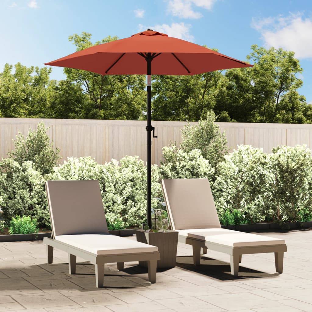 Parasol de jardin | Parasol d'extérieur | Parasol Terre cuite 200x224 cm Aluminium Maison Chic - Image 2