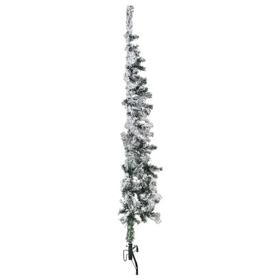 ComfortXL - Demi-sapin de Noël mural floqué PVC effet enneigé Vert 150 cm – ComfortXL Outdoor Living - Image 3