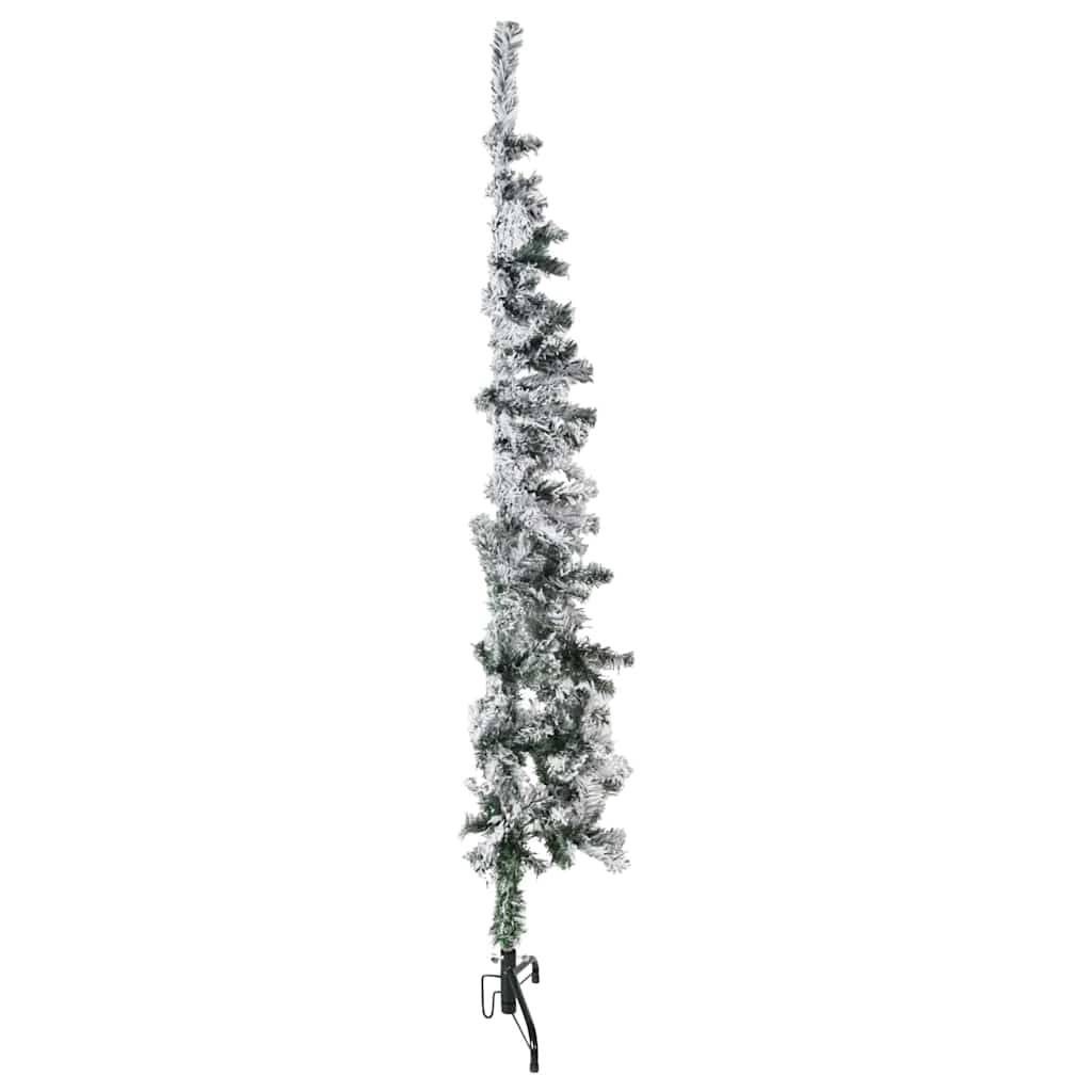 ComfortXL - Demi-sapin de Noël mural floqué PVC effet enneigé Vert 150 cm – ComfortXL Outdoor Living - Image 3