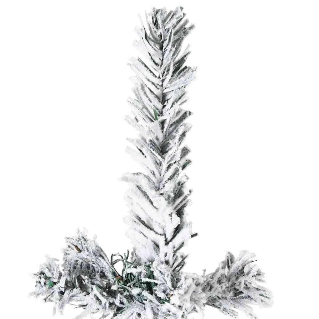 ComfortXL - Demi-sapin de Noël mural floqué PVC effet enneigé Vert 150 cm – ComfortXL Outdoor Living - Image 5