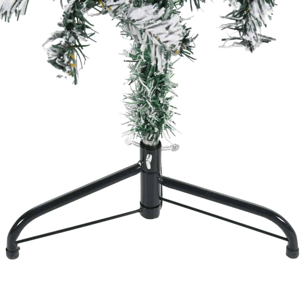 ComfortXL - Demi-sapin de Noël mural floqué PVC effet enneigé Vert 150 cm – ComfortXL Outdoor Living - Image 7