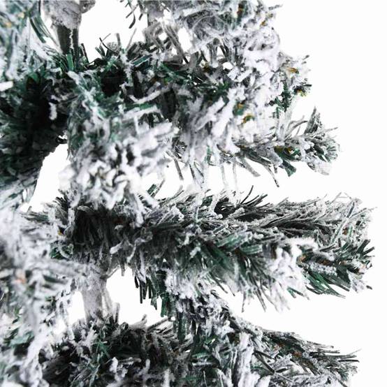 ComfortXL - Demi-sapin de Noël mural floqué PVC effet enneigé Vert 150 cm – ComfortXL Outdoor Living - Image 6
