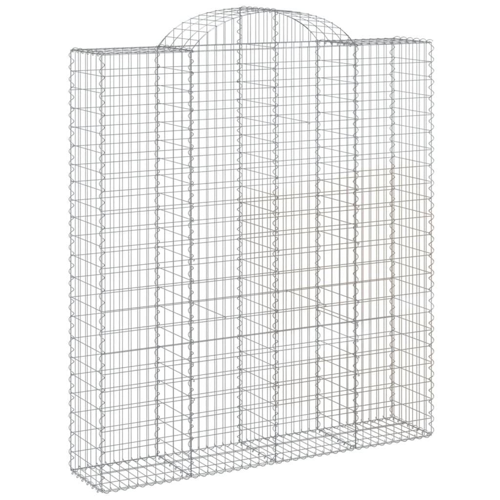 Vidaxl - Paniers à gabions arqués 12 pcs 200x50x220/240 cm Fer galvanisé vidaXL 3146456 - Image 4